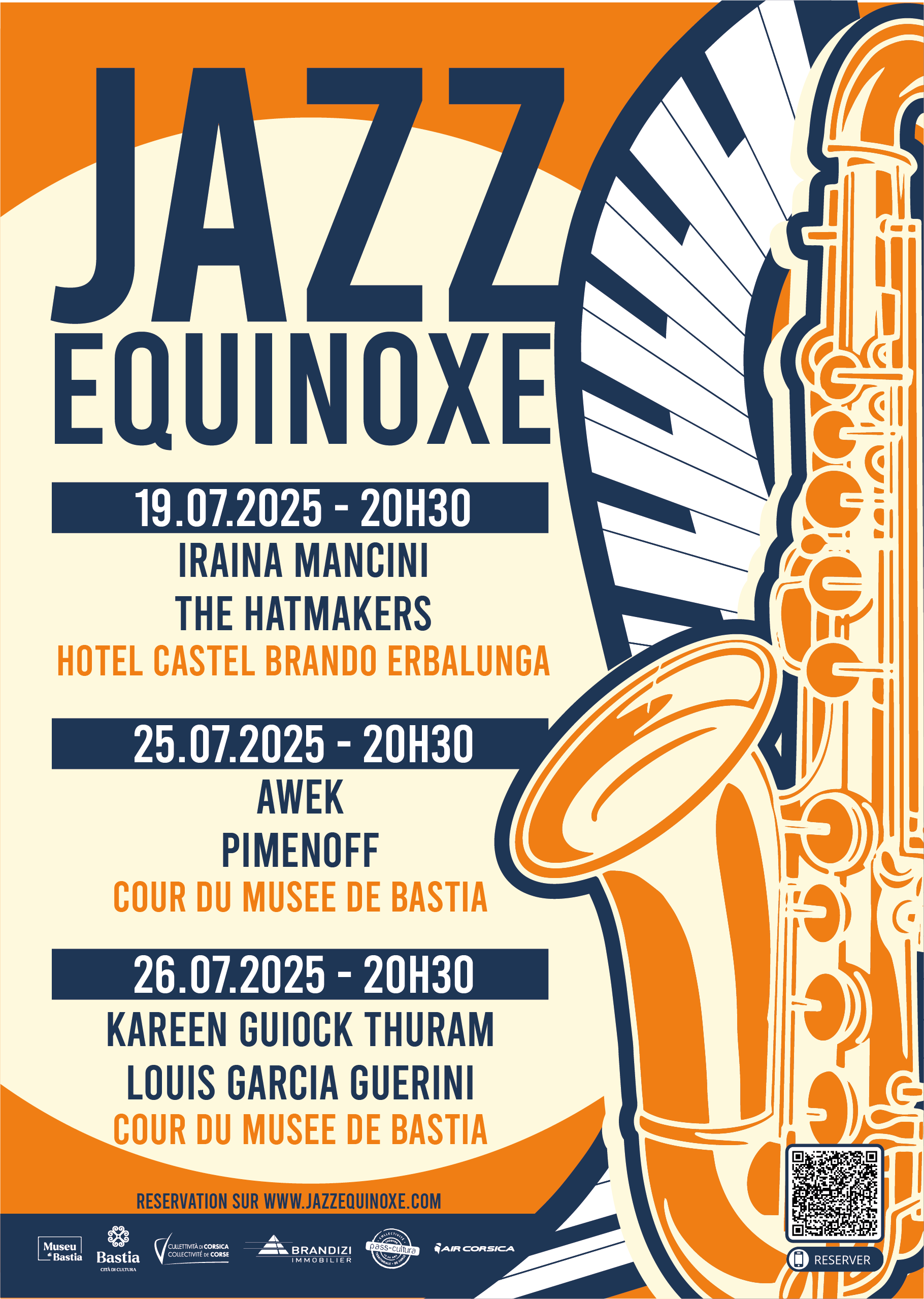 Affiche A5 2025 AFFICHE JAZZ EQUINOXE BASTIA 2025